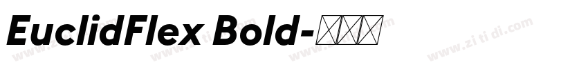 EuclidFlex Bold字体转换